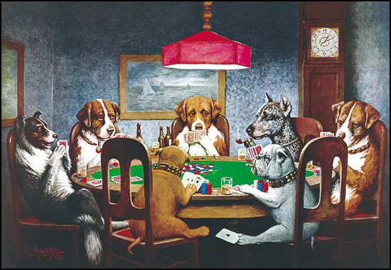 Dogs Playing Poker – The Canine Cardsharks Come to Mac – Nine Over Ten 9/10