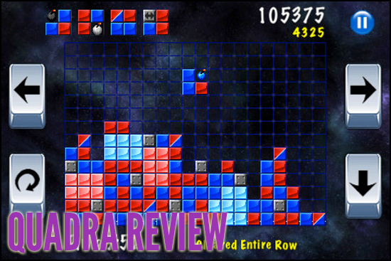 When A Cage of Monkeys Meet Tetris: Quadra (iPhone) Game Review – Nine Over  Ten 9/10