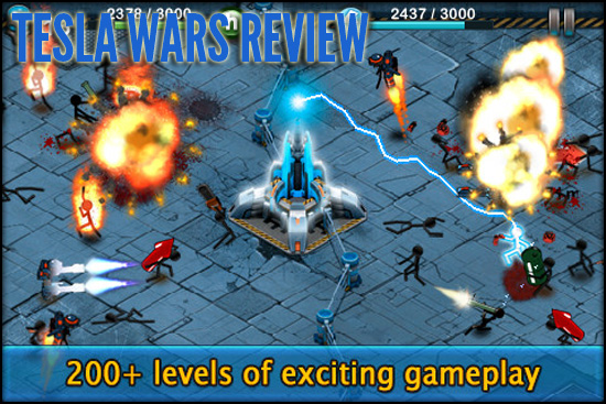 hit ios tower defense game tesla wars now available for free