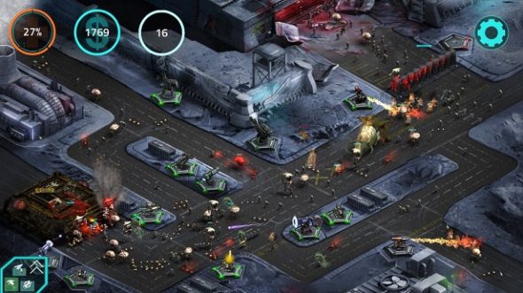 Screenshot of Refinery Production's Tower Defense title 2112TD