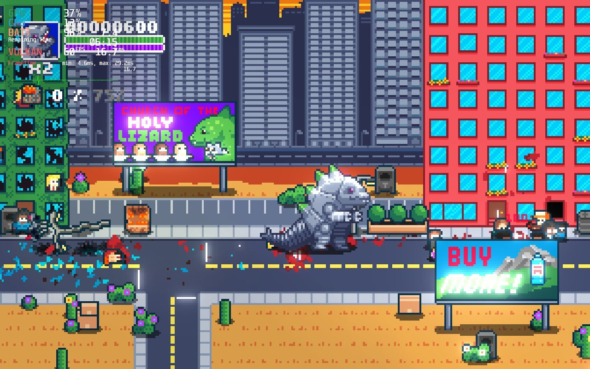 Terror of Hemasaurus Review (PC): Brilliant Kaiju Destruction in Retro 2D –  Nine Over Ten 9/10